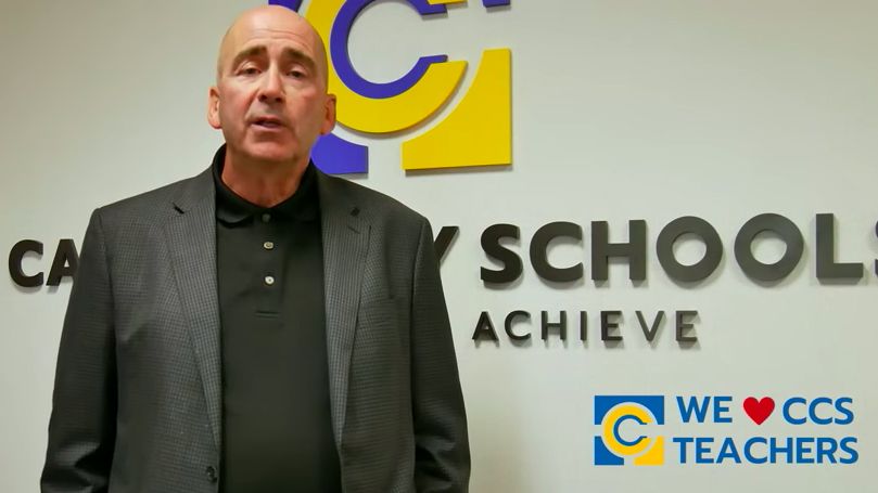 Carmel Clay Superintendent Michael Beresford's video message, titled ''Fact or Fiction: We Support Teachers,'' was published Nov. 1, 2022. (YouTube screen capture)