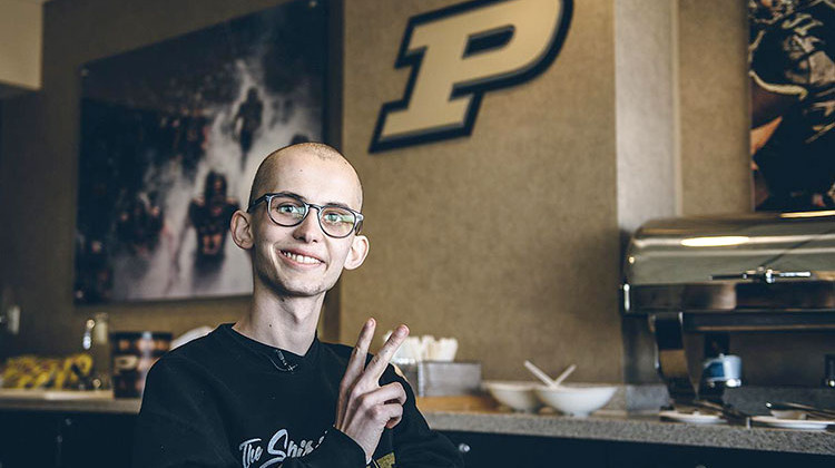 Tyler Trent, a former Purdue University student and college football super fan who inspired many with his battle against cancer, died Tuesday. He was 20 years old. - Photo Courtesy Purdue University via Facebook