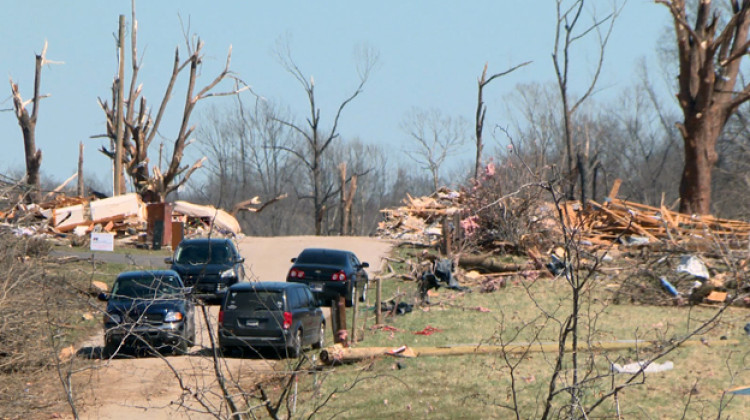 An EF-3 tornado touched down in McCormick’s Creek State Park and continued northeast into Owen and Monroe counties Friday. - Devan Ridgway/ WFIU/WTIU News