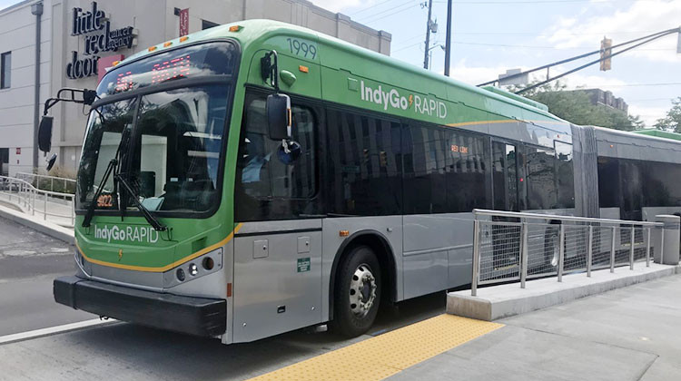Senator Aaron Freeman (R-Indianapolis) has responded to businesses who are pulling support for his bill - which critics say could kill Indianopolis’ Blue Line bus lane - WFYI File Photo