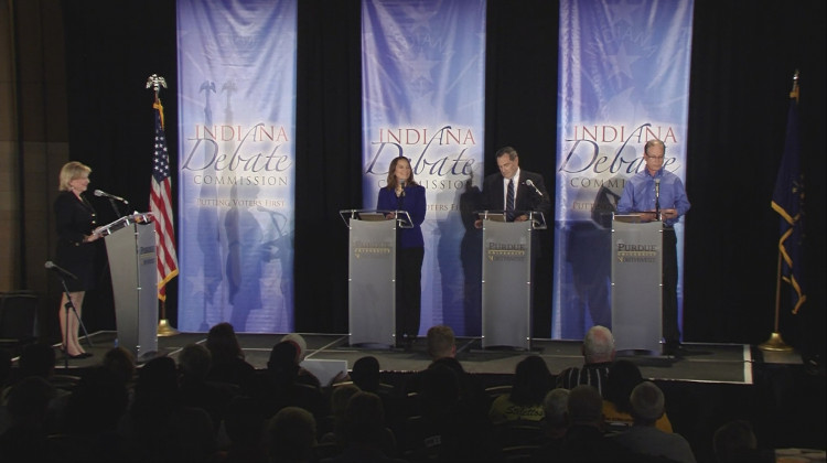 The Indiana Debate Commission received more questions about climate change for Monday night's Senate debate than any other topic.  - Courtesy of the Indiana Debate Commission