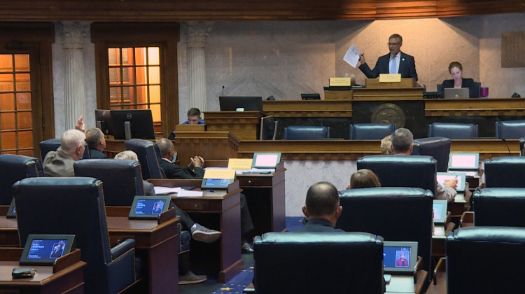 The education-focused summer study committee meets for the final time of 2019 in the Senate chamber. Lawmakers on the committee also serve on the education committees during the legislative session. - Jeanie Lindsay/IPB News