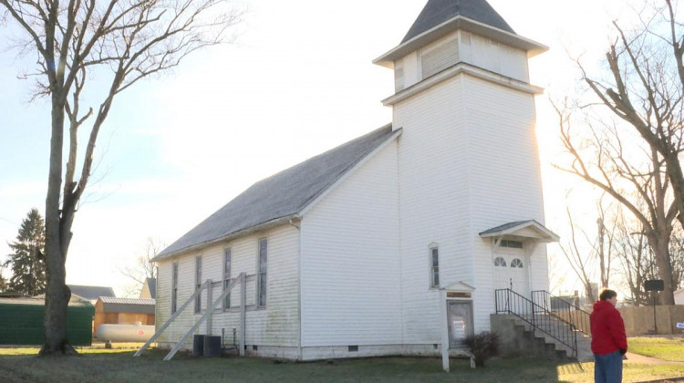Grammer Church held its final service in November. - Pat Beane, WFIU/WTIU News