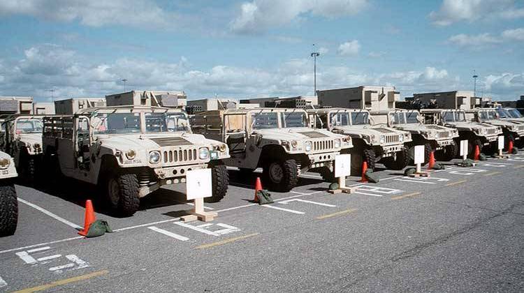 South Bend-based AM Generalâ€™s defense contracts for Humvees has dropped $4 billion since 2008. - Dept. of Defense photo