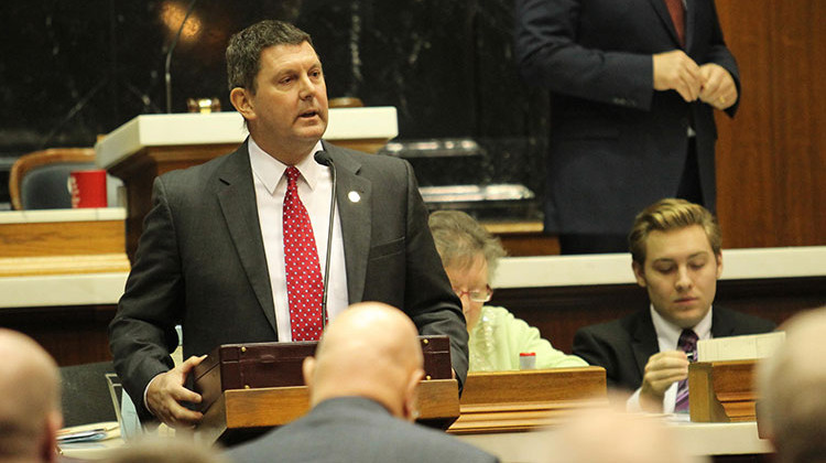 State Rep. Jim Lucas (R-Seymour) is drawing criticism for using racist imagery on social media. - FILE PHOTO: Lauren Chapman/IPB News
