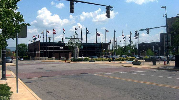 This intersection in South Bend was once the meeting place for the north-south Dixie Highway and the east-west Lincoln Highway.