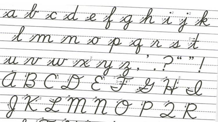 The Education and Career Development committee met Wednesday to discuss a bill that would add cursive writing back into the elementary curriculum for third and fourth grade. - stock photo