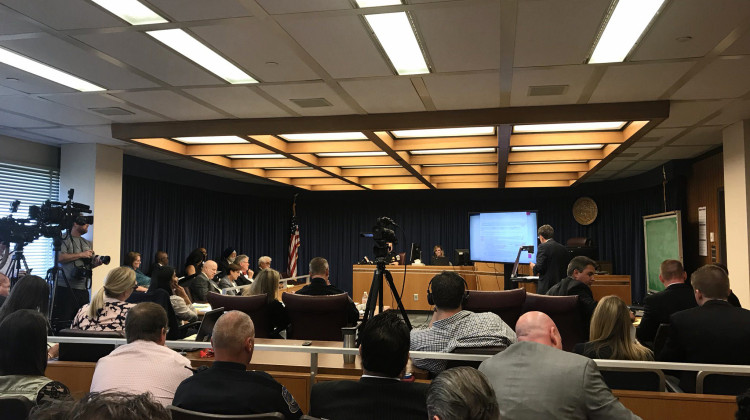 As written, the proposal would add two members to the merit board, one chosen by the council and one by active members of IMPD. - Drew Daudelin/WFYI