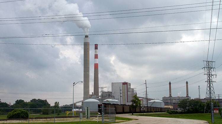 IPL's Harding St. Generating Station in Indianapolis has been converted to natural gas, but coal ash ponds remain. - WFYI, file