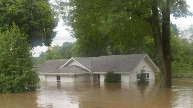 Flooding in Johnson County in June 2008. - Public Domain