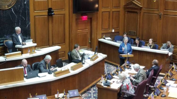 The House Education listens to testimony on SB  387 in the chamber Tuesday. - Jeanie Lindsay/IPB News