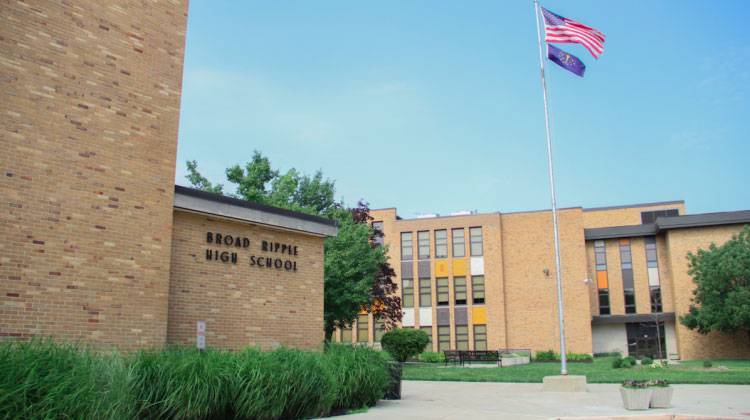 Broad Ripple High School closed last year to help balance the district's budget.  - Photo by WFYI News.