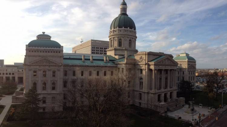 The Indiana Statehouse in downtown Indianapolis. - Brandon Smith/IPB News