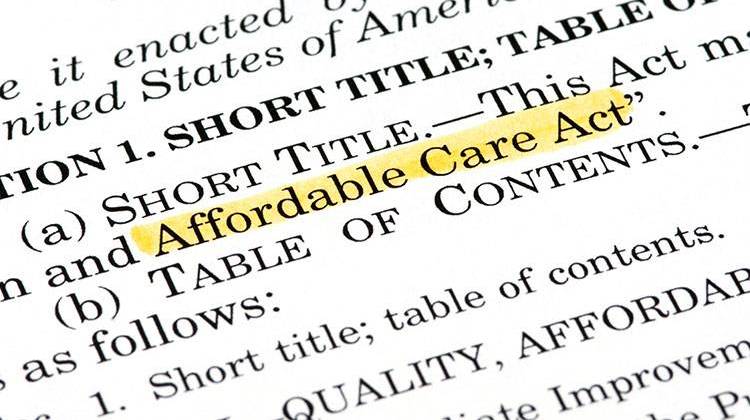 Six states, including Indiana, have filed a new lawsuit against the Obama administration over the Affordable Care Act. - stock photo