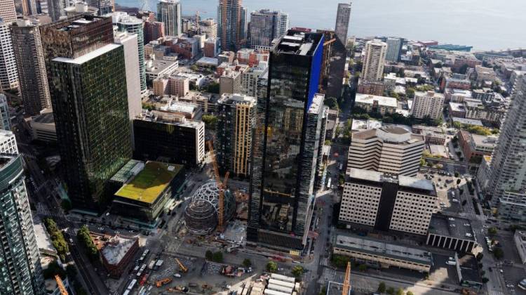 Amazon's Seattle headquarters occupies 8.1 million square feet of space. The company says its next HQ could cover nearly the same area by the time it's fully built out.                   ) - Courtesy Amazon