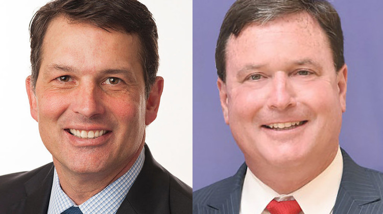 Democratic candidate Jonathan Weinzapfel, left, and Republican Todd Rokita are vying to replace Curtis Hill as Attorney General.  - Courtesy of the Weinzapfel and Rokita campaigns