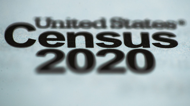 Shown is a 2020 census letter mailed to a U.S. resident, in Glenside, Pennsylvania, Thursday, March 19, 2020. - AP Photo/Matt Rourke