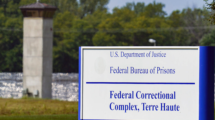 The federal prison complex in Terre Haute, Ind., is shown Wednesday, Aug. 26, 2020. - AP Photo/Michael Conroy