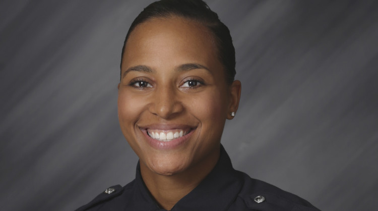This June 14, 2018, photo provided by the Indianapolis Police Department shows Indianapolis Police Officer Breann Leath. - Courtesy of Indianapolis Police Department via AP