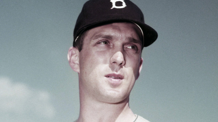 This is an undated photo showing Brooklyn Dodgers pitcher Carl Erskine. - File Photo: AP
