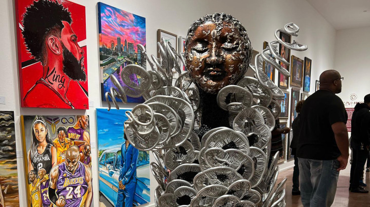 Art from local Black artists showcased during FLAVA FRESH ! 19, at the Indianapolis Art Center, 2022-2023. - Courtesy of D. Del Reverda Jennings