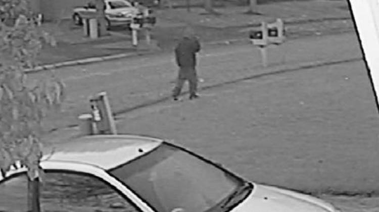 Indianapolis police released this surveillance photo of the man they believe killed Amanda Blackburn. - Indianapolis Metropolitan Police Department