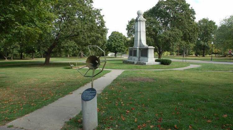The Confederate monument in Garfield Park in Indianapolis. City leaders are considering relocation of the monument. - Indy Parks Department