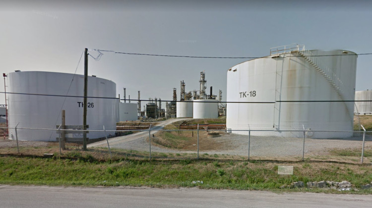 CountryMark Refining and Logistics in Mount Vernon – east of Evansville – had high benzene emissions for about four weeks after the point at which the federal government requires companies to take action.  - Screenshot of Google Maps