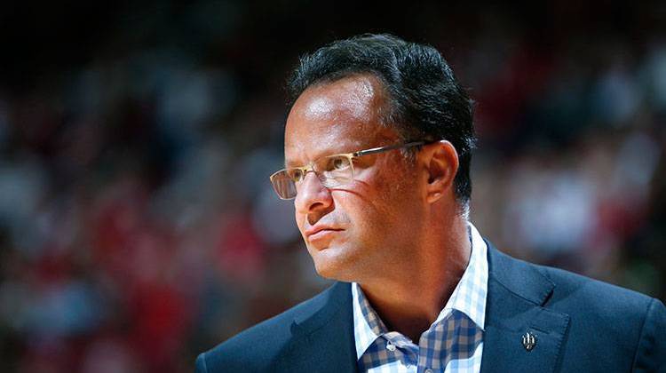Indiana University men's basketball head coach Tom Crean, shown here on the sideline during a game in 2016, was fired Thursday. - AP/AJ Mast