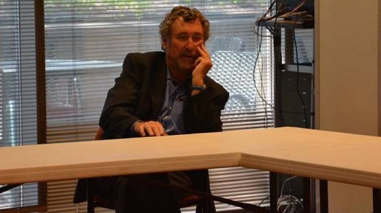 Frontline Executive Producer David Fanning at WFYI Public Media, May 7, 2015 - Aundrea Hart