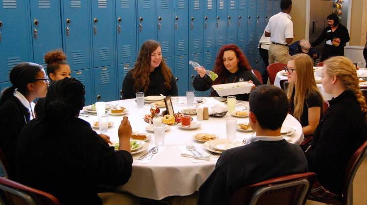 Herron High School Students Learn Turkey Day Manners