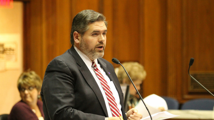 Rep. Ed Clere (R-New Albany) lead the way on legislation in 2015 that allowed counties to create syringe exchange programs in Indiana.  - Lauren Chapman/IPB News