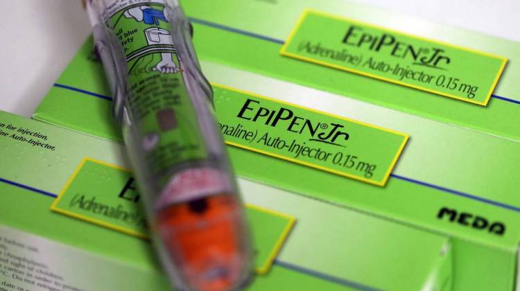 An EpiPen Jr. epinephrine auto-injector. Some EpiPens have been recalled from the U.S. market over concerns that they could fail to activate when people try to use them. - Chris Ratcliffe/Bloomberg via Getty Images