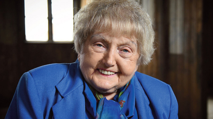 Gov. Eric Holcomb has declared Jan. 27 “Eva Education Day” in honor of the late Holocaust survivor Eva Kor. - WFYI/Ted Green Films