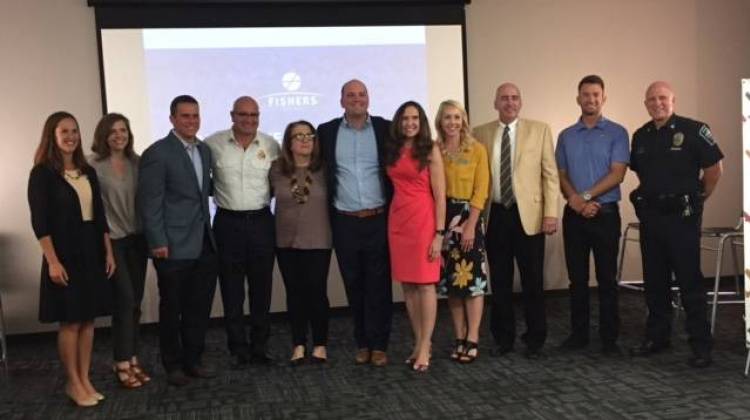 Members of the Fishers Mental Health Initiative Task Force at a meeting. - Jill Sheridan/IPB