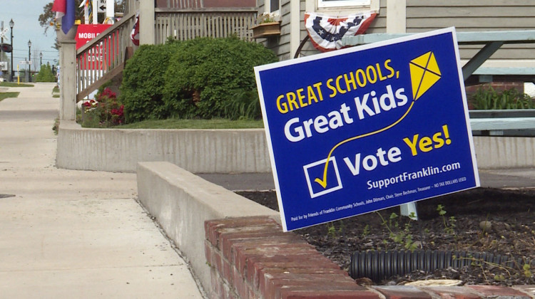 Franklin Community Schools asked voters to approve a referendum for the first time this year.  - Lauren Chapman/IPB News