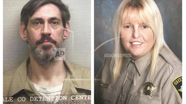 FILE - This combination of photos provided by the U.S. Marshals Service and Lauderdale County Sheriff's Office in April 2022 shows inmate Casey White, left, and Assistant Director of Corrections Vicky White.  - U.S. Marshals Service, Lauderdale County Sheriff's Office via AP, File