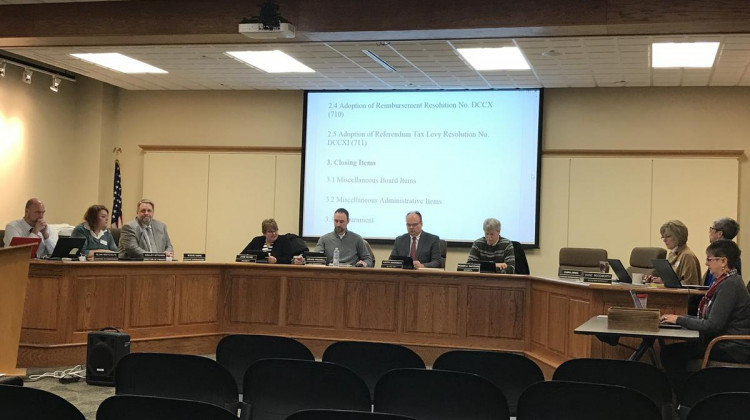 Goshen School Board members approve a revised plan to address district-wide overcrowding issues. School boards have the power to do things like propose local tax increases that impact the broader community.  - FILE PHOTO: Bárbara Anguiano/IPB News