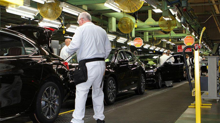 File photo of Honda assembly line in Marysville, Ohio. - FILE PHOTO: Steve Brown/WOSU