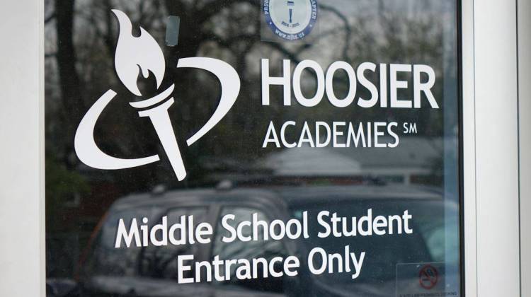 A door at Hoosier Academy Virtual Charter School in Indianapolis. - Eric Weddle/WFYI Public Media