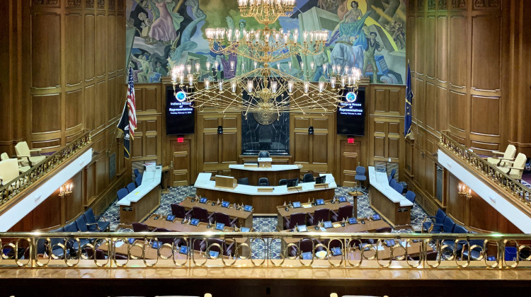 The House Courts and Criminal Code Committee will take public testimony on the proposed abortion ban at a meeting held in the Indiana House Chamber. - Brandon Smith/IPB News