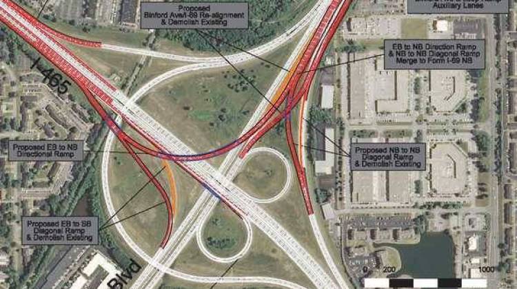 Overview of proposed changes to I-465 and I-69 interchange - Indiana Department of Transportation