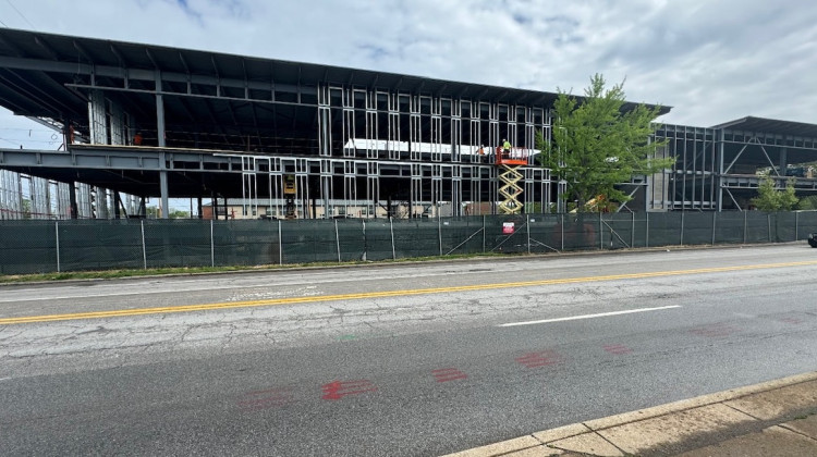 Damien Center construction underway on E. Washington St. - Courtesy of Alan Witchey