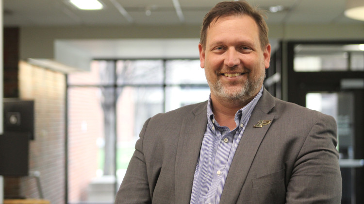 Senior Vice Provost of Purdue University in Indianapolis David Umulis will helm the organization as it opens its doors in July.  - Ben Thorp / WFYI