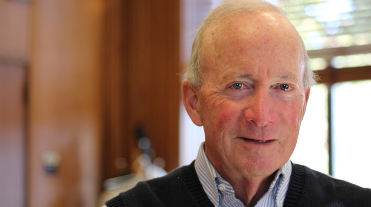 Purdue President Mitch Daniels will step down from his role at the end of December (WBAA News/Ben Thorp) - WBAA News/Ben Thorp