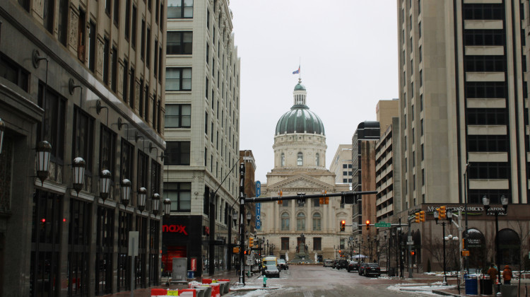 Downtown Indianapolis file photo (Ben Thorp WFYI)