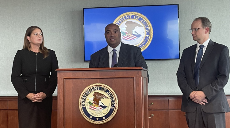 U.S. Attorney for the Southern District of Indiana Zachary Myers said he was “absolutely horrified” when he first saw the body-worn camera footage of the incident.  - Katrina Pross/WFYI News