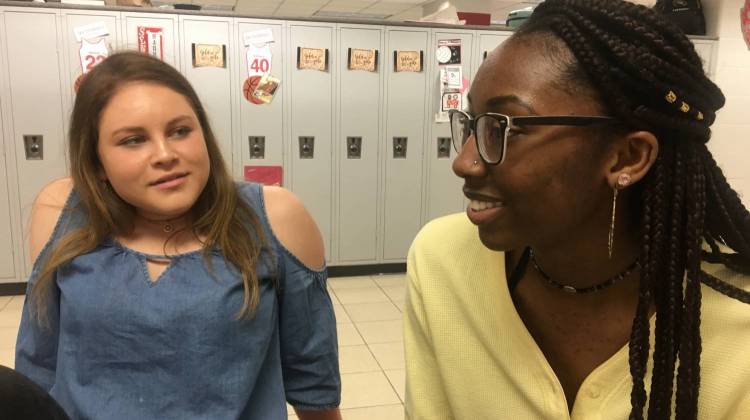 West Lafayette High School seniors Gabriela Espinoza and Itoro-Abasi Udo-Imeh reflect on the end of high school.  - Emilie Syberg/WBAA