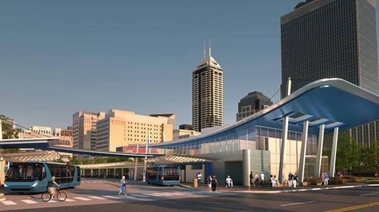 The proposed IndyGo Downtown Transit Center - IndyGo