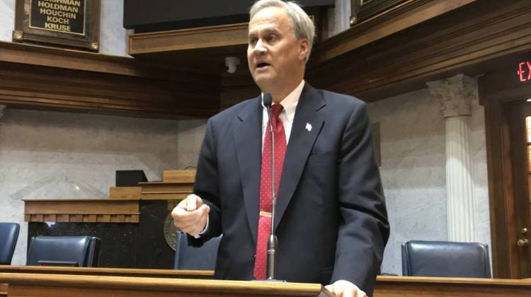 Sen. Jim Merritt said in a statement he would resign Nov. 4 from the seat to which he was first elected in 1990. The 61-year-old Merritt has been part of the Senate’s Republican leadership as the caucus chairman since 2004. - FILE PHOTO: Brandon Smith/IPB News